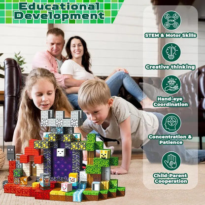 MINECRAFT Magnetic Building Blocks