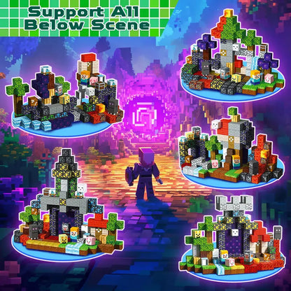 MINECRAFT Magnetic Building Blocks